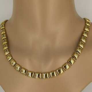 Collier made of movable square elements made in Italy around 1970
