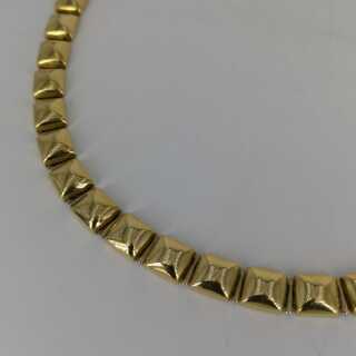 Collier made of movable square elements made in Italy around 1970