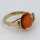 Rare gold ring with magnificent Mediterranean coral around 1925