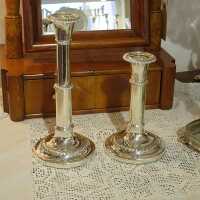 Special pair of extendable candlesticks from England