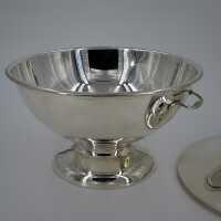 Large, silvered soup tureen from Mappin & Webb in Sheffield