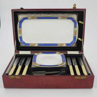 Besonderes Scone Set mit Originalbox aus England um 1950