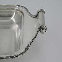 Exceptional art deco heat bowl with 2 inserts