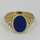 Glorious signet ring for ladies set with lapis lazuli around 1910