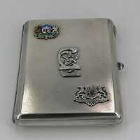 Silver cigarette case with the Latvian coat of arms