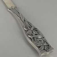 Extraordinary Art Nouveau letter opener in solid silver