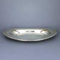 1847 Rogers Bros oval bowl with relief decor