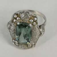 Seltener Art Deco Ring aus der Schmuckmanufaktur von...