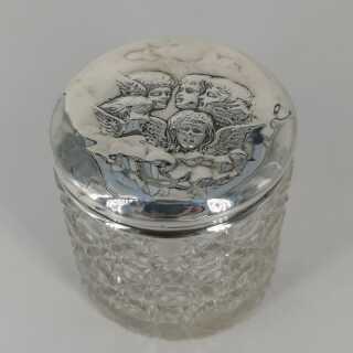 Art Nouveau tin in crystal and silver from England