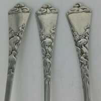 Set of Art Nouveau mocha spoons from Denmark 1918