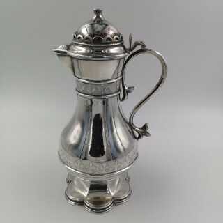 Christening jug in silver in neo-Gothic style from England in 1892