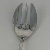 Rare set of oyster forks or shell forks in 800 silver