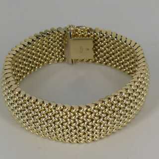 Milanaise Armband in 585er Gold aus den 1980er Jahren