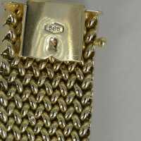 Milanese bracelet in 585 gold from the 1980s