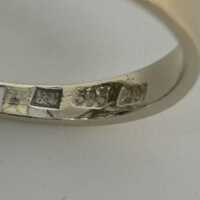 Schöner Damen Ring in 585 Gold mit feuriger Opal Triplette und zwölf Brillanten