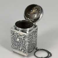Rare tea infuser in sterling silver from America around 1900
