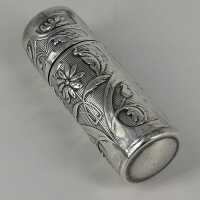 Rare travel sewing kit in silver in the Art Nouveau style...