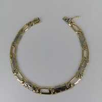 Dollar chain bracelet for women and men in 585 gold