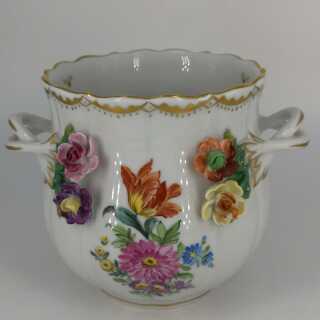 Rare planter by hand from the Dresden Potschappel manufactory