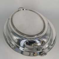 Antique silver-plated heating bowl around 1900