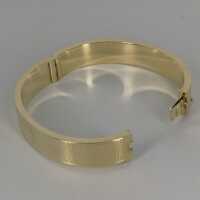 Wide Omega bracelet in solid 585 / - yellow gold