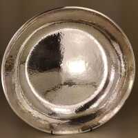 Large hammered bowl from Art Deco in solid silver 900