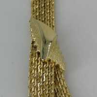 Außergewöhnliches, Elegantes Collier in Gold um 1970