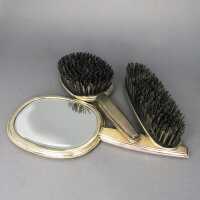 Dressing table set in sterling silver