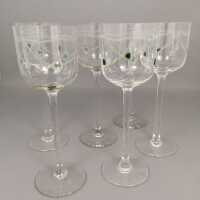 6 art nouveau stem glasses from 1905