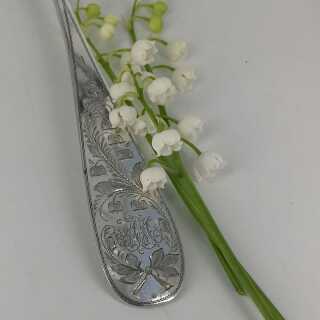 Set of Art Nouveau tablespoons in silver with lily of the valley decoration