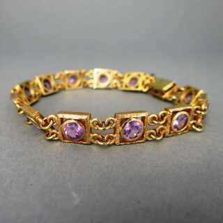 Antiker Schmuck für Damen - Annodazumal Antikschmuck: Art Deco Armband in Rosé Gold kaufen