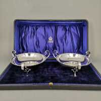 A pair of Art Nouveau bowls in the original box from 1907