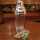 Vintage Cocktail Shaker aus Kristallglas mit versilberter Montierung