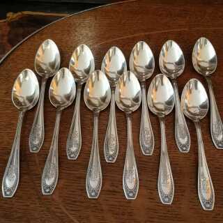 12 mocha spoons silverware factory W. Schwechten Berlin