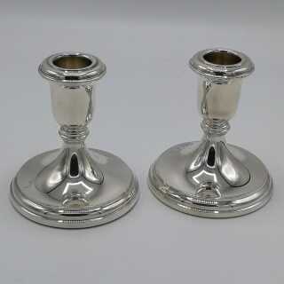 Vintage silver candlesticks pair R. Carr Ltd. Sheffield / England