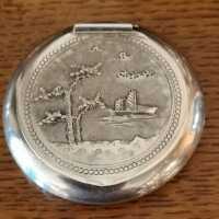 Enchanting pill box in solid silver
