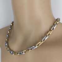 Large anchor chain in yellow gold and white gold from the...