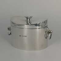 Antique tea caddy in solid silver from Birmingham / England