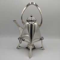 Magnificent early Art Deco teapot Alpakka silver Krupp...