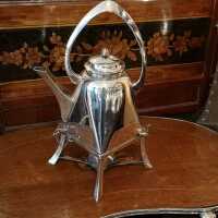 Magnificent early Art Deco teapot Alpakka silver Krupp Berndorf
