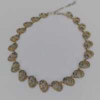 Magnificent Art Nouveau Theodor Fahrner necklace in silver and gold