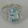 Magnificent white gold ring with a large aquamarine and diamonds