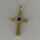 Large cross pendant in gold and lapis lazuli around 1990