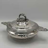 Opulent lid bowl in silver from Paris around 1880/85
