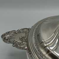 Opulente Ohren Schüssel in Silber aus Paris um 1880/85