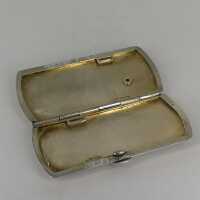 Small cigarette case in silver for a womans handbag