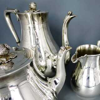 Victorian tea and coffe set silver plated