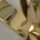 Massiver 18 karat Damen Goldring mit Citrinen in abstraktem Design
