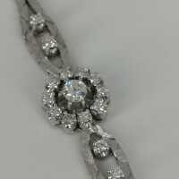 Delicate white gold bracelet with diamonds from the 1960s