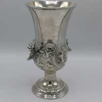 Large historicism hunting cup in silver around 1880/90